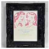 Fancy Black Ornate Picture w/Southern Phrase