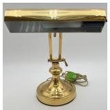 Vintage-style Polished Brass Piano Desk Lamp