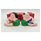 Vintage Huishan Wuxi Clay Figurines