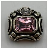 Sterling Silver & CZ Scarf/Sweater Clip