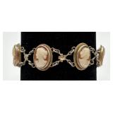 800 Silver Cameo Bracelet