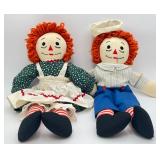 Vintage Raggedy Ann and Andy Dolls