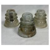 Vintage Clear Hemingray Insulators