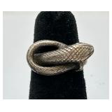 Sterling Silver Snake Ring