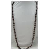 Hand-double-knotted Snowflake Jasper Necklace