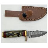 Handmade Damascus Hunting Steel Blade Knife