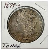 1879-S Toned Morgan Silver Dollar