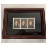 Framed James Dean Postage Stamps