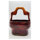 Antique Wooden Chinese Water Bucket