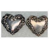 925 VTG Heart Earrings