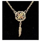 Sterling Silver Dream Catcher Necklace
