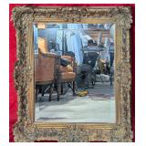 *Beautiful Antique Beveled Glass Mirror