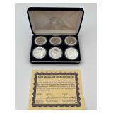 Set of 6 Brilliant Uncirculated Kennedy 1/2 $