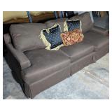 *Rich Brown Upholstered Sofa