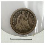 1841 Half Dime Silver Coin