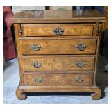 *Antique Burl Walnut Bachelor