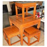 Antique Chinese Mahjong Table