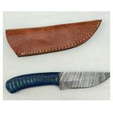 SANZ Damascus Hunting Steel Blade Knife