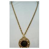 1898 Indian Head Penny Pendant on Gold-tone Chain