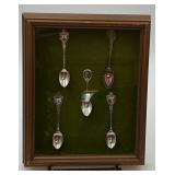 Shadow Box w/Souvenir Spoons