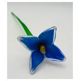 19ï¿½ Hand-blown Art Glass Flower