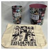 Taylor Swift Trash Can, Tote, Cup