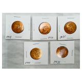 Franklin Mint Bronze Commemorative Coins