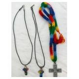 3 Cross Necklaces