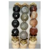 3 Fashion Stretch Bracelets