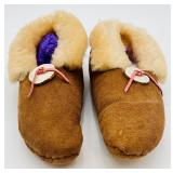 Small Shearing Slippers w/ Antler Buttons