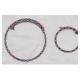 925 Choker & Bracelet Seed Pearls