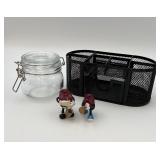 Desk Organizer,Trinket Jar,California Raisin