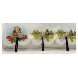 3 VTG Chinese Paper Folding Fans