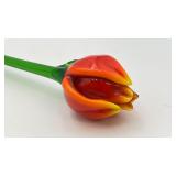 19 3/4ï¿½ Handmade Glass Tulip Ornament