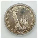 2006 Republic of Liberia $5 Coin, Uncirculated