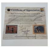 Certificate of Appreciation Migratory