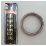 Stainless Steel Expansion Band & Plastic Bangle
