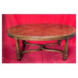*Vtg Heritage/Henredon Marquetry Oval Table