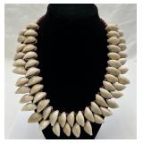 Double Strand Cowrie Shell Necklace