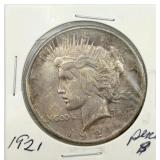 1921 Peace Silver Dollar