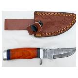 Handmade Damascus Hunting Steel Blade Knife