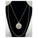 ï¿½Trifariï¿½ Circle of Hearts Pendant on Double Chain