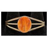 Sterling Silver & Shell Cuff Bracelet