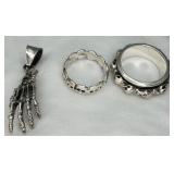 3 925 Skull Jewelry Pieces