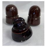 VTG Brown Glazed Ceramic Insulators