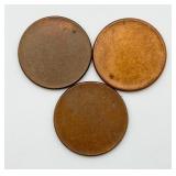 3 Genuine Blank Penny Planchet Coins