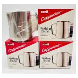 Lot of 3 New Cappuccino Frothing Pitcher
