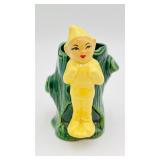Vtg Gilner Pixie Elf Green Tree Trunk Wall Pocket