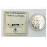 2002 Republic of Liberia $10 Coin-George W Bush