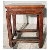 Antique Chinese Elm Wood Side Table